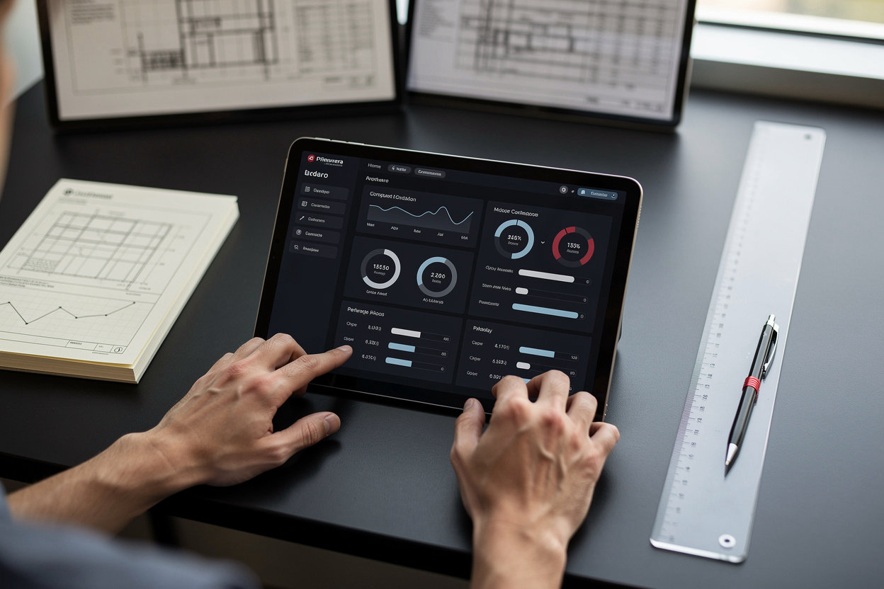 Construct real-time construction progress dashboard showing milestone delivery tracking and transparent payment distribution for developers and subcontractors